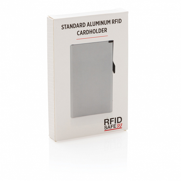 Алюминиевый картхолдер Standard с RFID с логотипом в Астрахани заказать по выгодной цене в кибермаркете AvroraStore