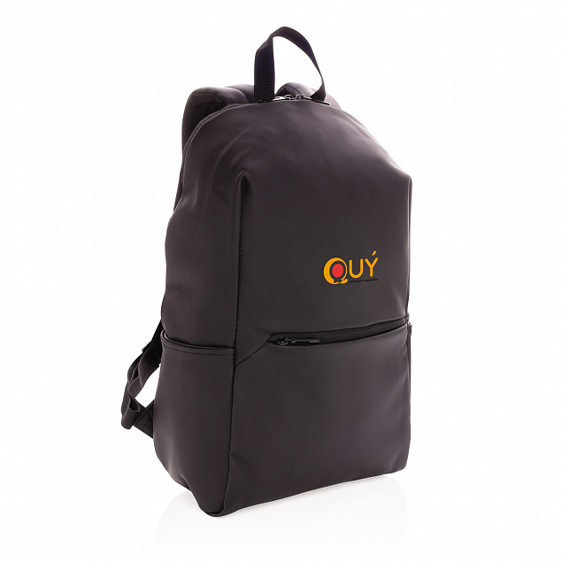Рюкзак для ноутбука из гладкого полиуретана, 15.6" с логотипом в Астрахани заказать по выгодной цене в кибермаркете AvroraStore