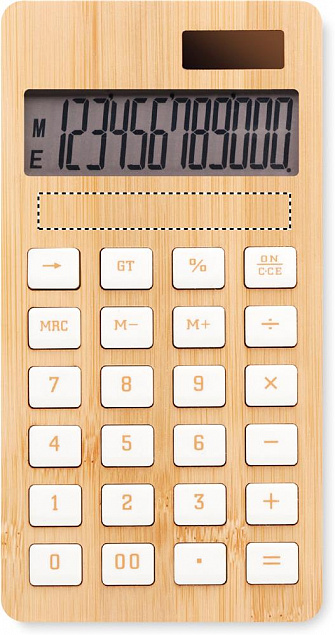 Калькулятор 12-разрядн бамбук с логотипом в Астрахани заказать по выгодной цене в кибермаркете AvroraStore