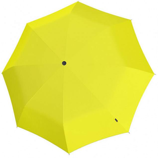 Складной зонт U.090, желтый с логотипом в Астрахани заказать по выгодной цене в кибермаркете AvroraStore