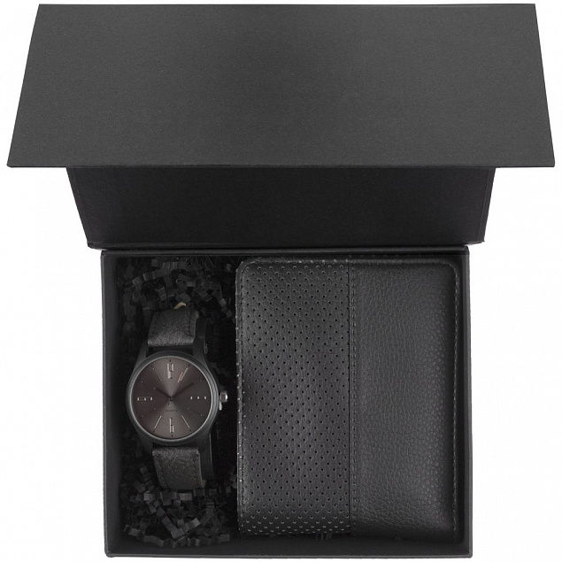 Коробка Magnus, черная с логотипом в Астрахани заказать по выгодной цене в кибермаркете AvroraStore