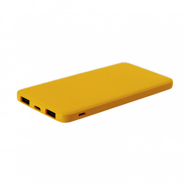 Внешний аккумулятор Bplanner Power 1 ST, софт-тач, 5000 mAh (желтый) с логотипом в Астрахани заказать по выгодной цене в кибермаркете AvroraStore
