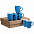 Набор кружек Good Morning c покрытием софт-тач, голубой с логотипом в Астрахани заказать по выгодной цене в кибермаркете AvroraStore