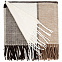 Плед Edinburgh, бежево-коричневый с логотипом в Астрахани заказать по выгодной цене в кибермаркете AvroraStore