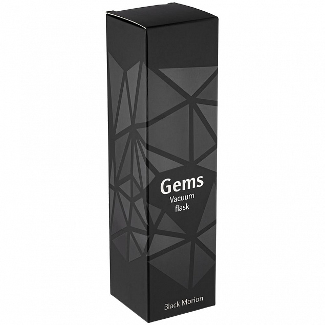 Термос Gems Black Morion, черный морион с логотипом в Астрахани заказать по выгодной цене в кибермаркете AvroraStore