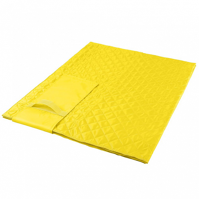 Плед для пикника Comfy, желтый с логотипом в Астрахани заказать по выгодной цене в кибермаркете AvroraStore