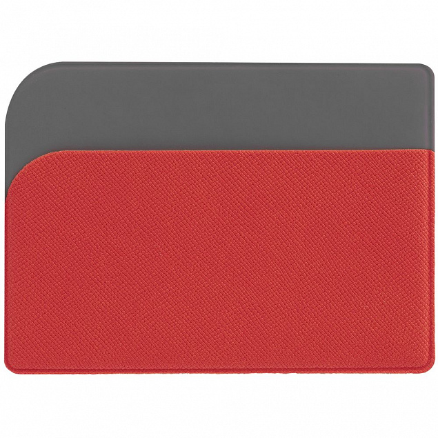 Чехол для карточек Dual, красный с логотипом в Астрахани заказать по выгодной цене в кибермаркете AvroraStore