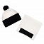 Шапка Snappy, белая с черным с логотипом в Астрахани заказать по выгодной цене в кибермаркете AvroraStore