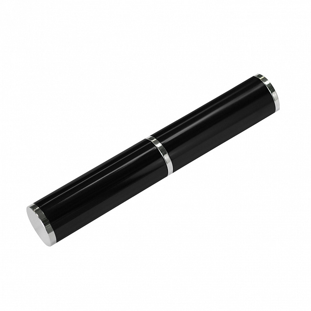 Коробка подарочная, футляр - тубус, алюминиевый, черный, глянцевый, для 1 ручки с логотипом в Астрахани заказать по выгодной цене в кибермаркете AvroraStore