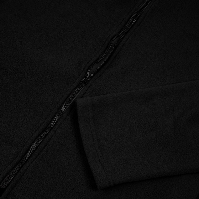 Куртка флисовая унисекс Manakin, черная с логотипом в Астрахани заказать по выгодной цене в кибермаркете AvroraStore