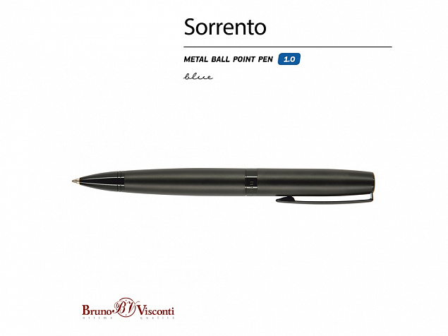 Ручка металлическая шариковая Sorento с логотипом в Астрахани заказать по выгодной цене в кибермаркете AvroraStore