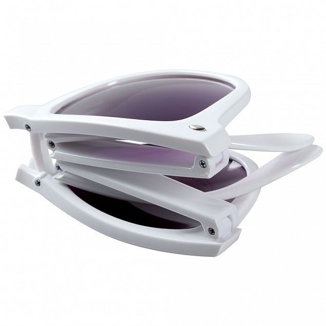 Очки солнцезащитные складные Stifel, белые с логотипом в Астрахани заказать по выгодной цене в кибермаркете AvroraStore