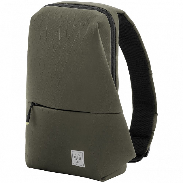 Рюкзак на одно плечо City Sling Bag, зеленый с логотипом в Астрахани заказать по выгодной цене в кибермаркете AvroraStore