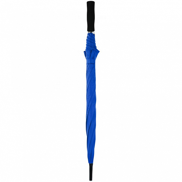 Зонт-трость Color Play, синий с логотипом в Астрахани заказать по выгодной цене в кибермаркете AvroraStore