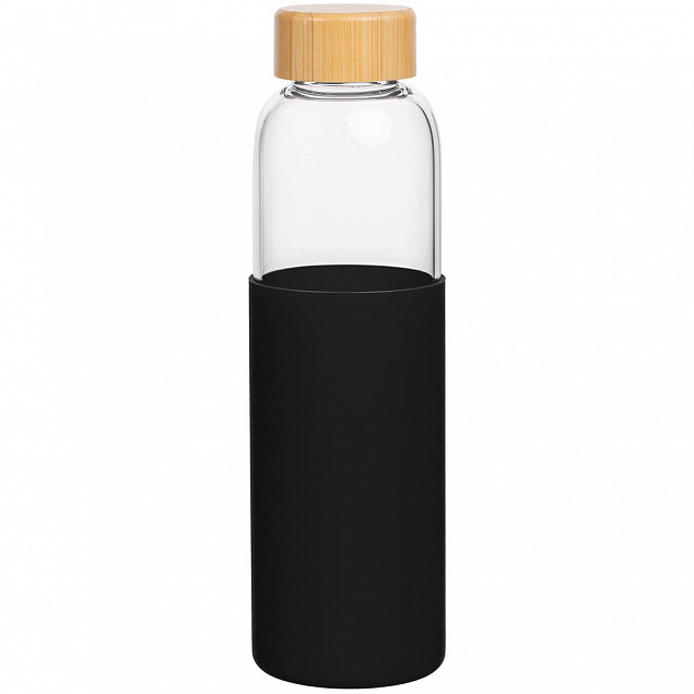 Бутылка для воды Onflow, черная с логотипом в Астрахани заказать по выгодной цене в кибермаркете AvroraStore