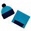 Шапка Snappy, бирюзовая с синим с логотипом в Астрахани заказать по выгодной цене в кибермаркете AvroraStore