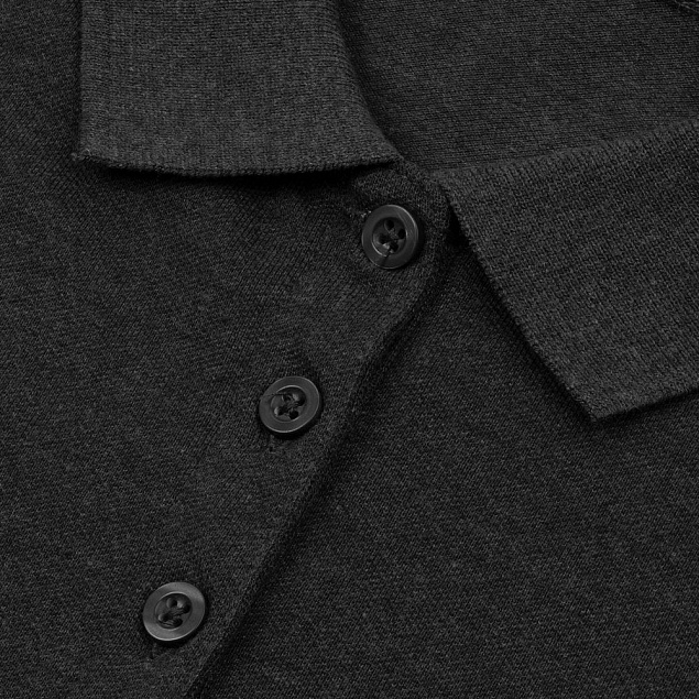 Рубашка поло мужская PHOENIX MEN, черная с логотипом в Астрахани заказать по выгодной цене в кибермаркете AvroraStore