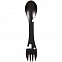 Походный столовый прибор Full Spoon, черный с логотипом в Астрахани заказать по выгодной цене в кибермаркете AvroraStore