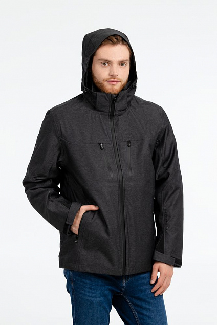Куртка-трансформер мужская Matrix, темно-синяя с логотипом в Астрахани заказать по выгодной цене в кибермаркете AvroraStore