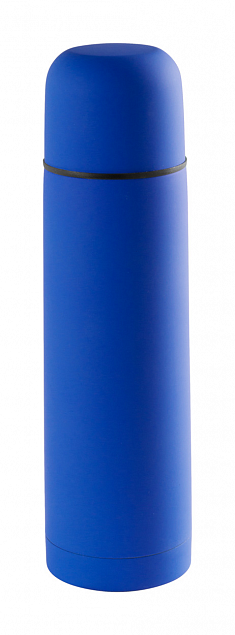 Термос 500 мл,синий с логотипом в Астрахани заказать по выгодной цене в кибермаркете AvroraStore
