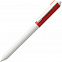 Ручка шариковая Hint Special, белая с красным с логотипом в Астрахани заказать по выгодной цене в кибермаркете AvroraStore
