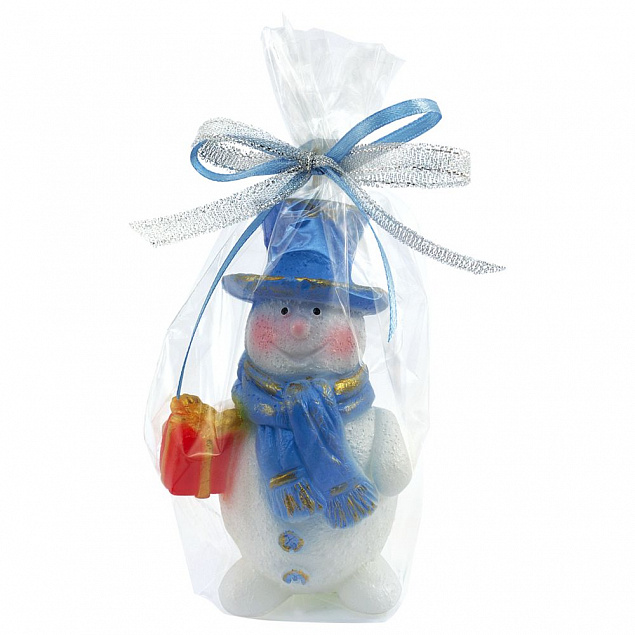 Свеча «Снеговик» с логотипом в Астрахани заказать по выгодной цене в кибермаркете AvroraStore