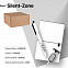 Набор подарочный SILENT-ZONE: бизнес-блокнот, ручка, наушники, коробка, стружка, бело-черный с логотипом в Астрахани заказать по выгодной цене в кибермаркете AvroraStore