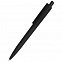 Ручка пластиковая Agata софт-тач, чёрная с логотипом в Астрахани заказать по выгодной цене в кибермаркете AvroraStore