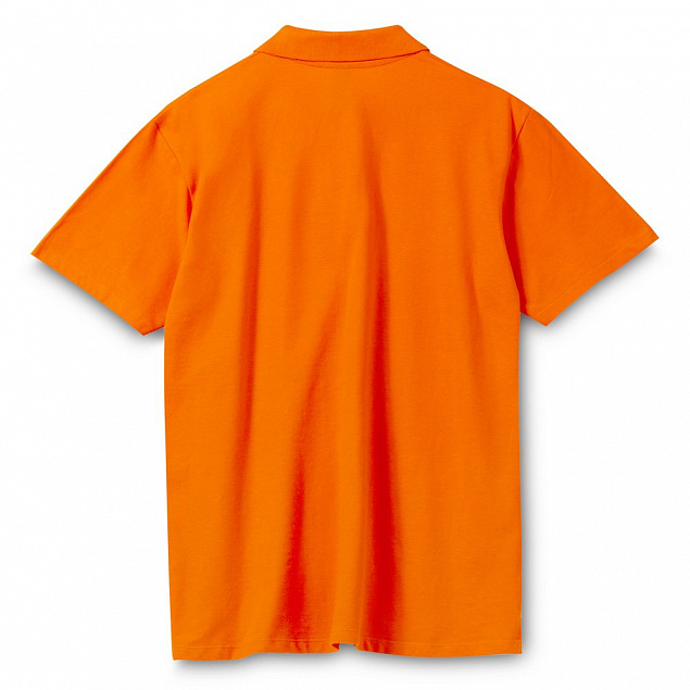 Рубашка поло мужская SPRING 210, оранжевая с логотипом в Астрахани заказать по выгодной цене в кибермаркете AvroraStore