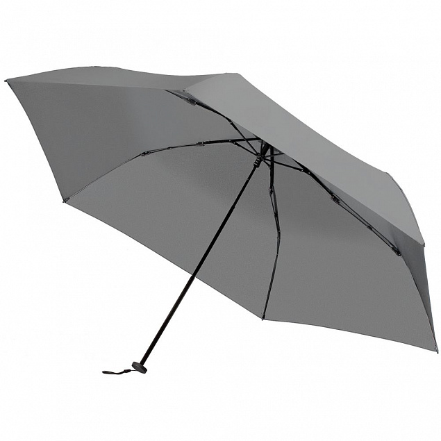 Зонт складной Luft Trek, серый с логотипом в Астрахани заказать по выгодной цене в кибермаркете AvroraStore