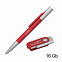 Набор ручка "Clas" + флеш-карта "Vostok" 16 Гб в футляре, покрытие soft touch с логотипом в Астрахани заказать по выгодной цене в кибермаркете AvroraStore