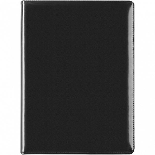 Папка Luxe, черная с логотипом в Астрахани заказать по выгодной цене в кибермаркете AvroraStore