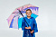 Дождевик-плащ детский BrightWay Kids, синий с логотипом в Астрахани заказать по выгодной цене в кибермаркете AvroraStore