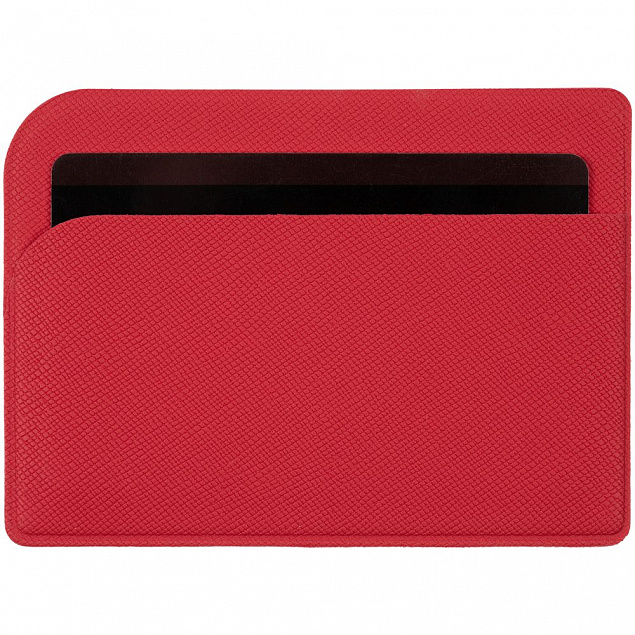 Чехол для карточек Dual, ver.2, красный с логотипом в Астрахани заказать по выгодной цене в кибермаркете AvroraStore