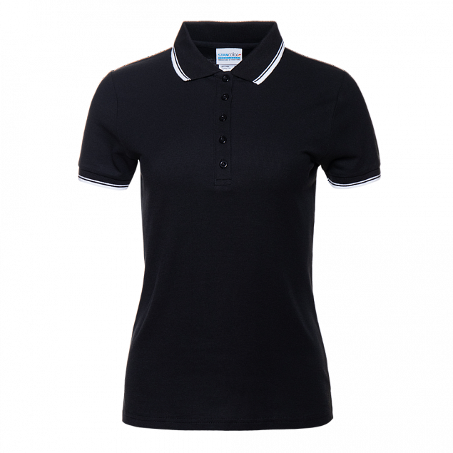 Рубашка поло Рубашка 04BK Чёрный с логотипом в Астрахани заказать по выгодной цене в кибермаркете AvroraStore
