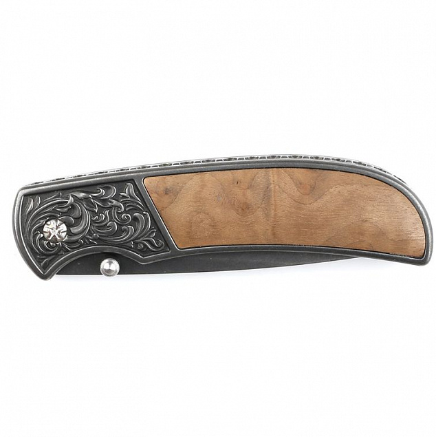 Складной нож Stinger S055B, коричневый с логотипом в Астрахани заказать по выгодной цене в кибермаркете AvroraStore