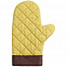 Прихватка-рукавица Keep Palms, горчичная с логотипом в Астрахани заказать по выгодной цене в кибермаркете AvroraStore