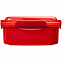 Ланчбокс Cube, красный с логотипом в Астрахани заказать по выгодной цене в кибермаркете AvroraStore