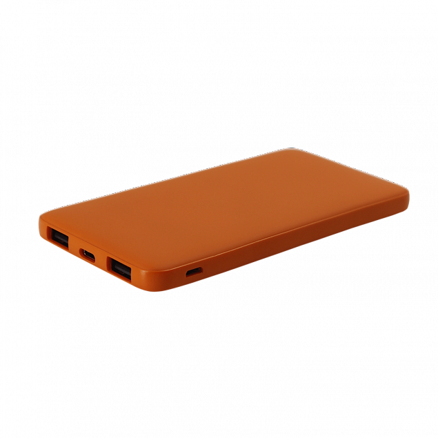 Внешний аккумулятор Bplanner Power 1 ST, софт-тач, 5000 mAh (оранжевый) с логотипом в Астрахани заказать по выгодной цене в кибермаркете AvroraStore