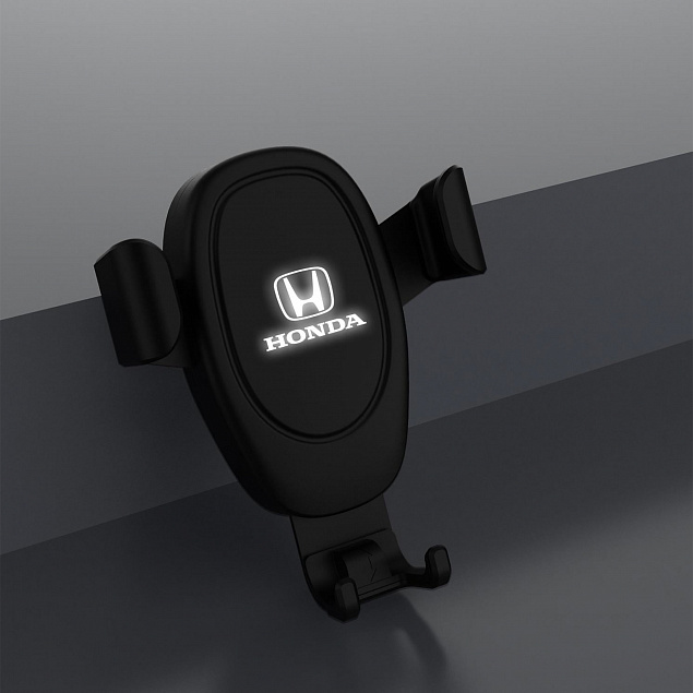 Автомобильное беспроводное (10W) зарядное устройство "Clamp SOFTTOUCH" с подсветкой логотипа, покрытие soft touch с логотипом в Астрахани заказать по выгодной цене в кибермаркете AvroraStore