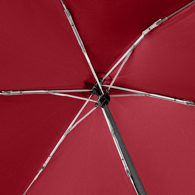 Зонт складной Carbonsteel Slim, красный с логотипом в Астрахани заказать по выгодной цене в кибермаркете AvroraStore