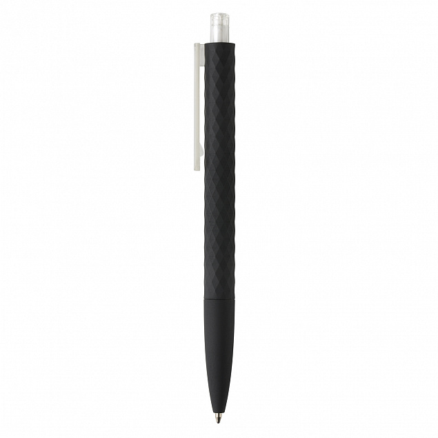 Черная ручка X3 Smooth Touch, прозрачный с логотипом в Астрахани заказать по выгодной цене в кибермаркете AvroraStore