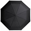 Складной зонт Hogg Trek, черный с логотипом в Астрахани заказать по выгодной цене в кибермаркете AvroraStore