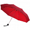 Зонт складной Fiber Alu Light, красный с логотипом в Астрахани заказать по выгодной цене в кибермаркете AvroraStore