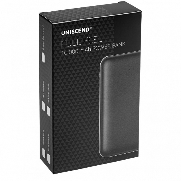 Внешний аккумулятор Uniscend Full Feel 10000 mAh, белый с логотипом в Астрахани заказать по выгодной цене в кибермаркете AvroraStore