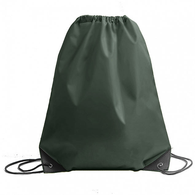 Рюкзак мешок с укреплёнными уголками BY DAY, хаки, 35*41 см, полиэстер 210D с логотипом в Астрахани заказать по выгодной цене в кибермаркете AvroraStore