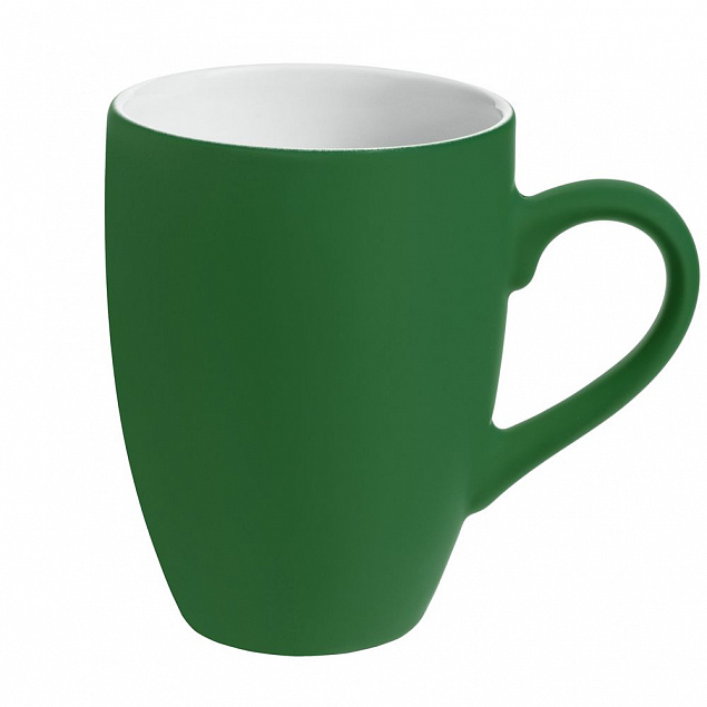 Набор кружек Good Morning c покрытием софт-тач, зеленый с логотипом в Астрахани заказать по выгодной цене в кибермаркете AvroraStore