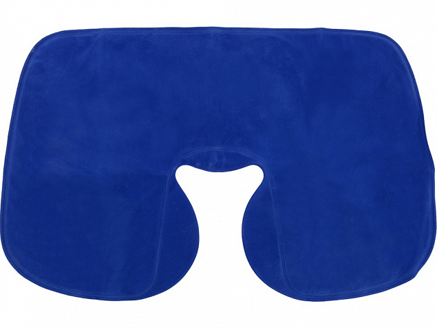 Подушка надувная Релакс, синий классический с логотипом в Астрахани заказать по выгодной цене в кибермаркете AvroraStore