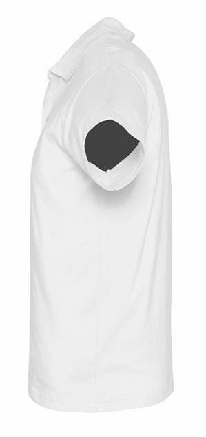Рубашка поло мужская Prescott Men 170, белая с логотипом в Астрахани заказать по выгодной цене в кибермаркете AvroraStore