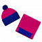 Шапка Snappy, розовая (фуксия) с синим с логотипом в Астрахани заказать по выгодной цене в кибермаркете AvroraStore